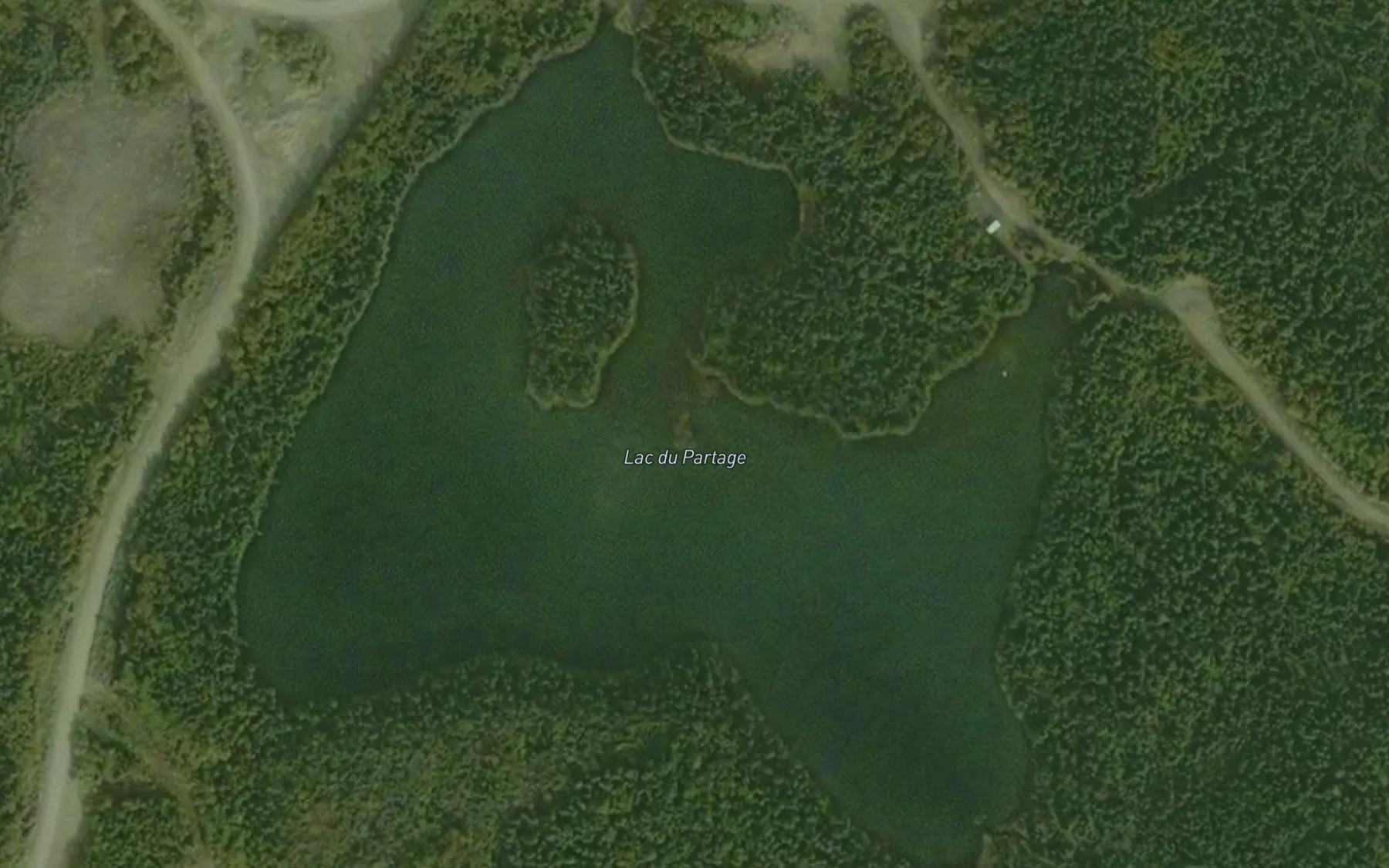 Satellite map of the Lac du Portage
