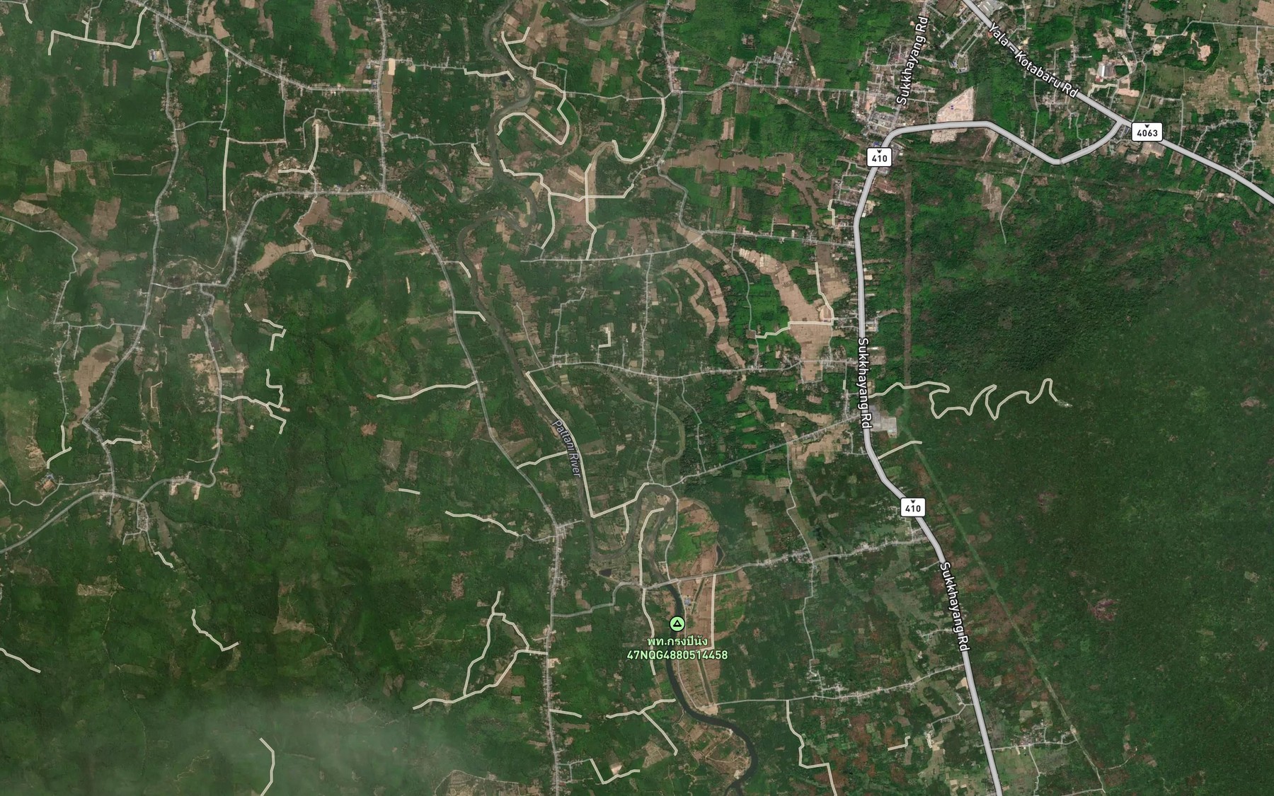 Satellite map of the Bueng Bo Ngo