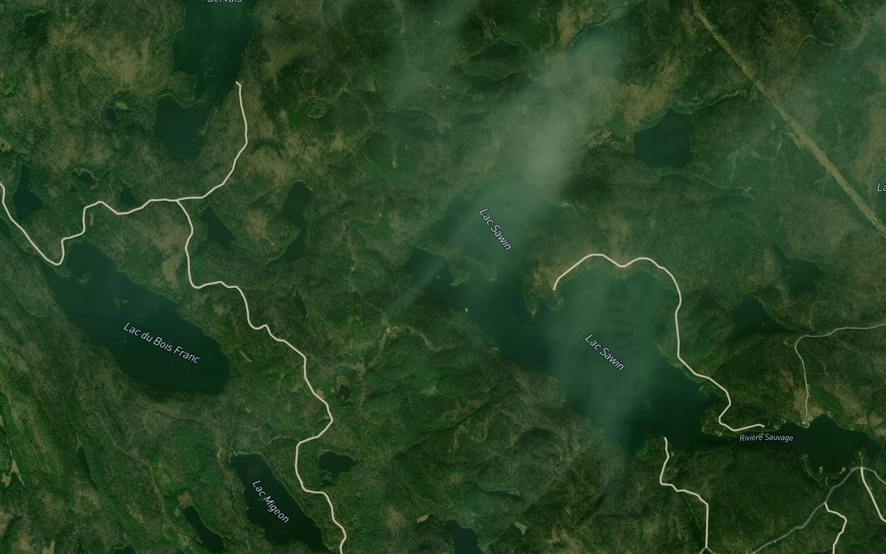 Satellite map of the Baie Lambert