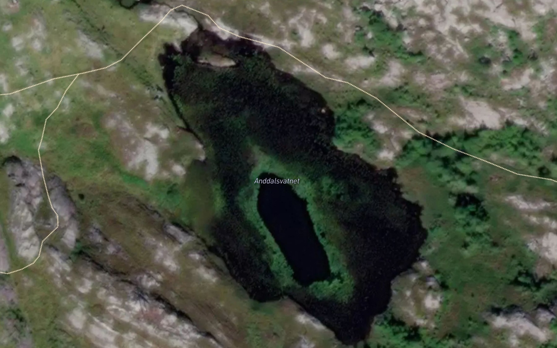 Satellite map of the Anddalsvatnet