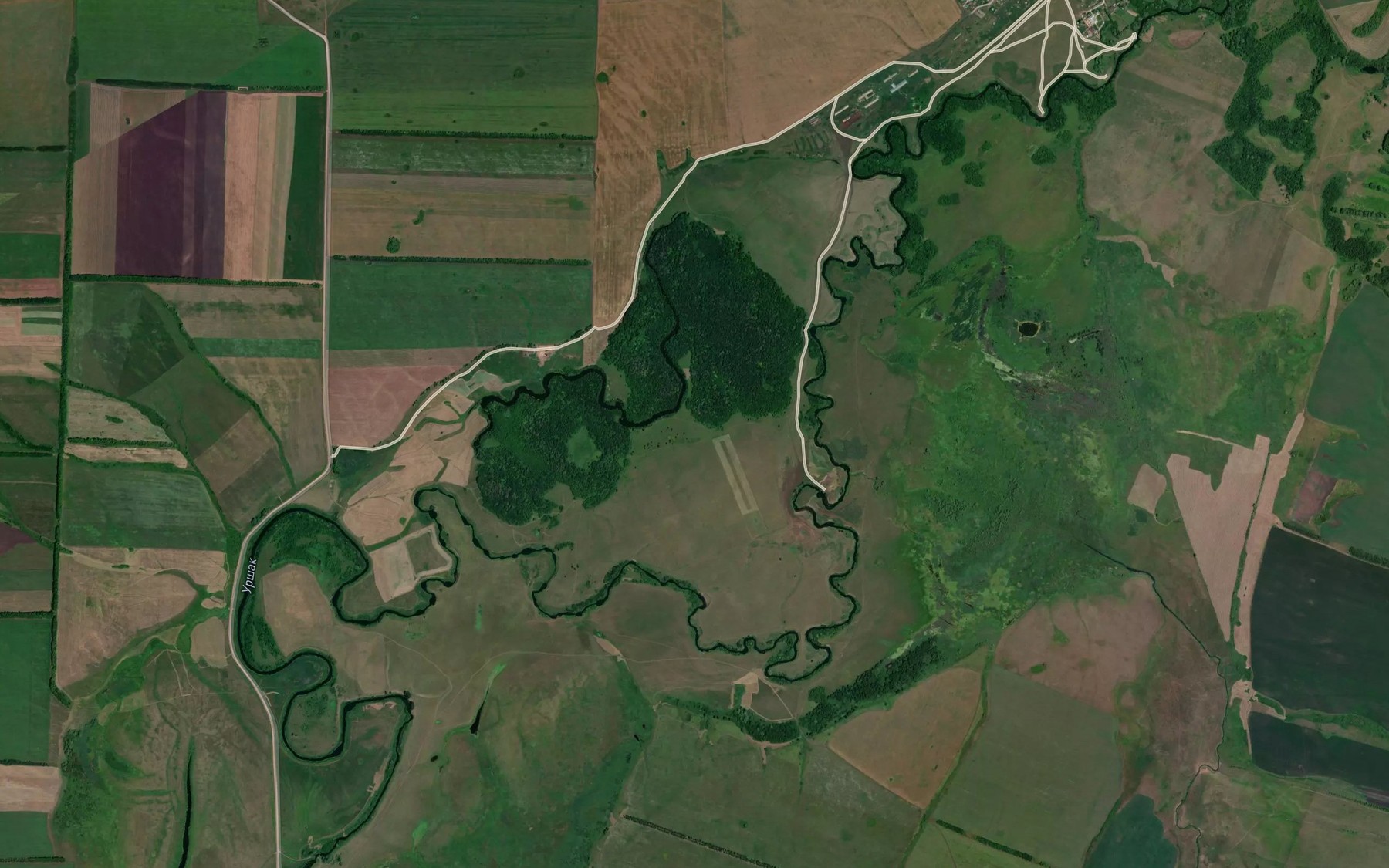 Satellite map of the Ozero Tublukul'
