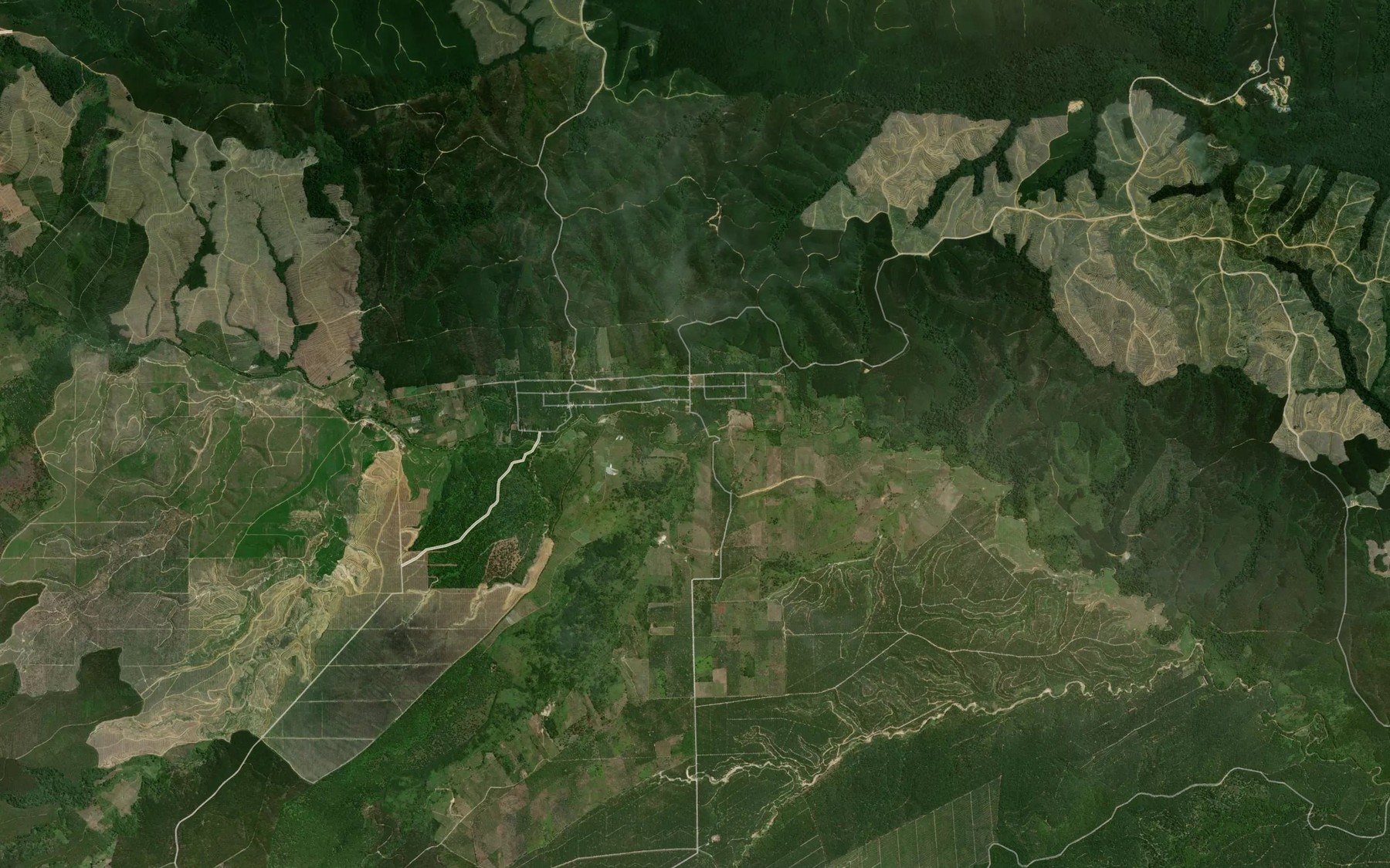 Satellite map of the Aek Marbuaya na Menek