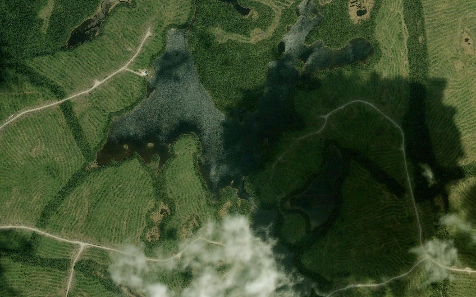 Satellite map of the Lac de la Roche