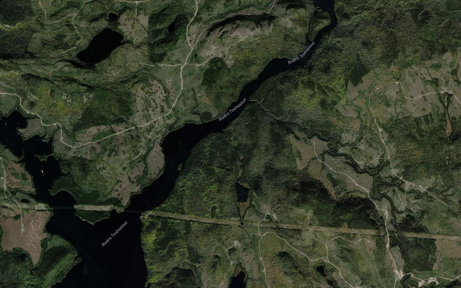 Satellite map of the Ruisseau a la Baleine