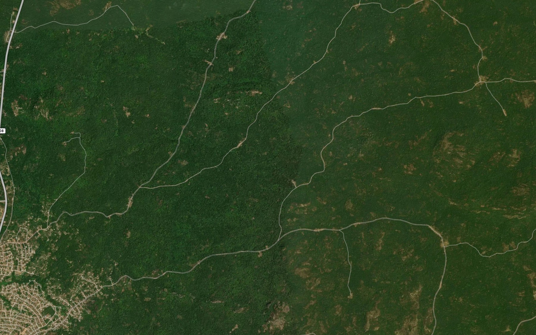 Satellite map of the River Aigo