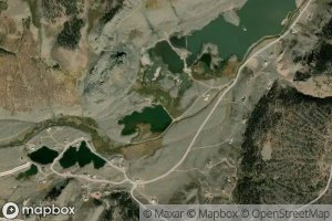 Satellite map of the Pearl Lakes