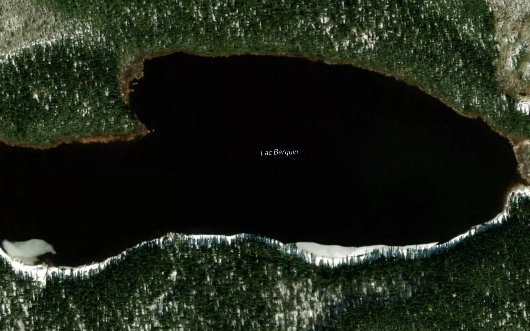 Satellite map of the Lac Berquin