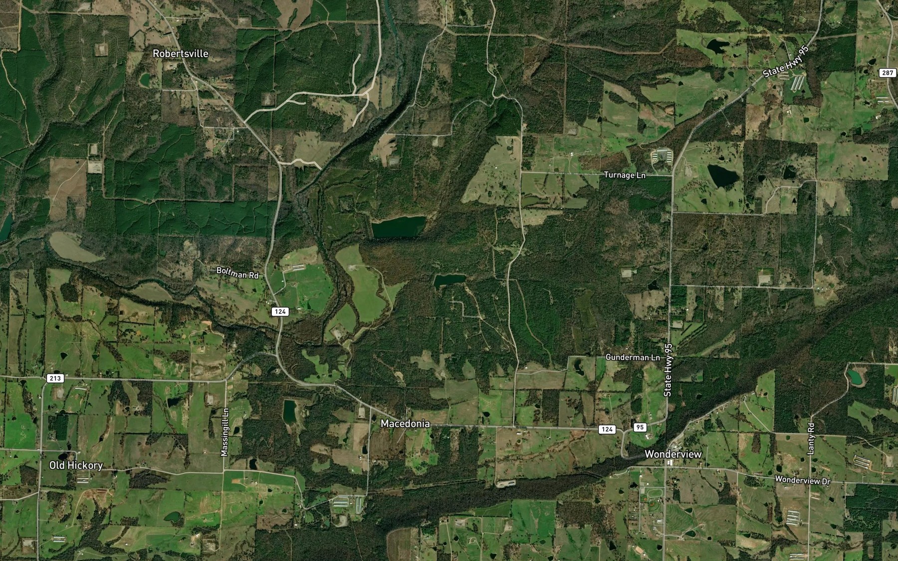 Satellite map of the West Fork Point Remove Creek Site 14 Reservoir