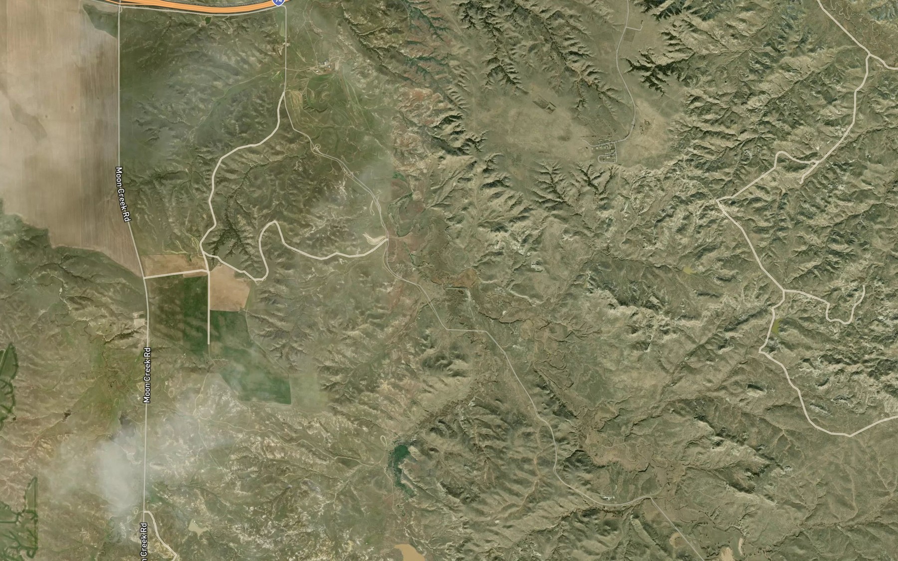 Satellite map of the West Fork Moon Creek