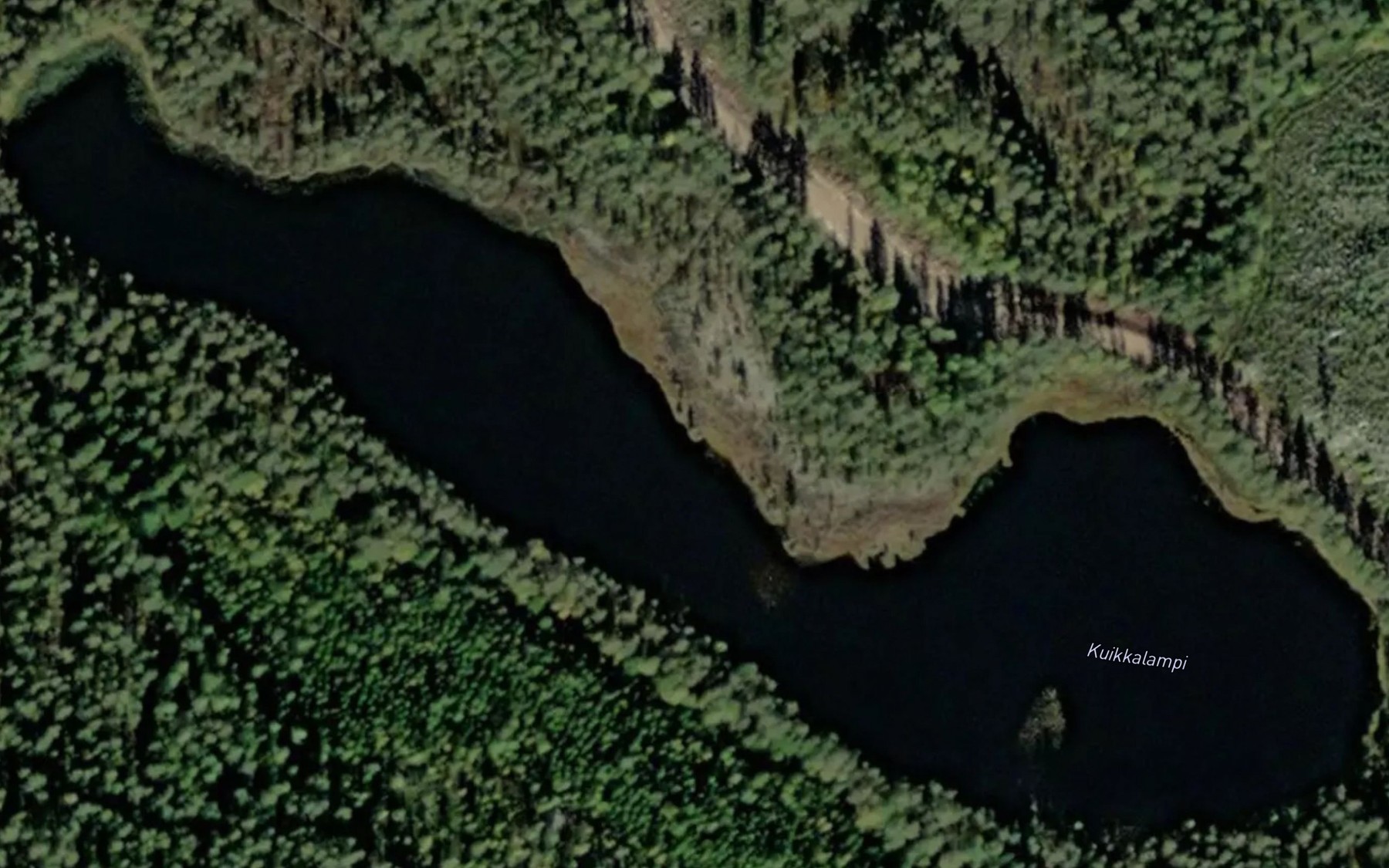 Satellite map of the Kuikkalampi