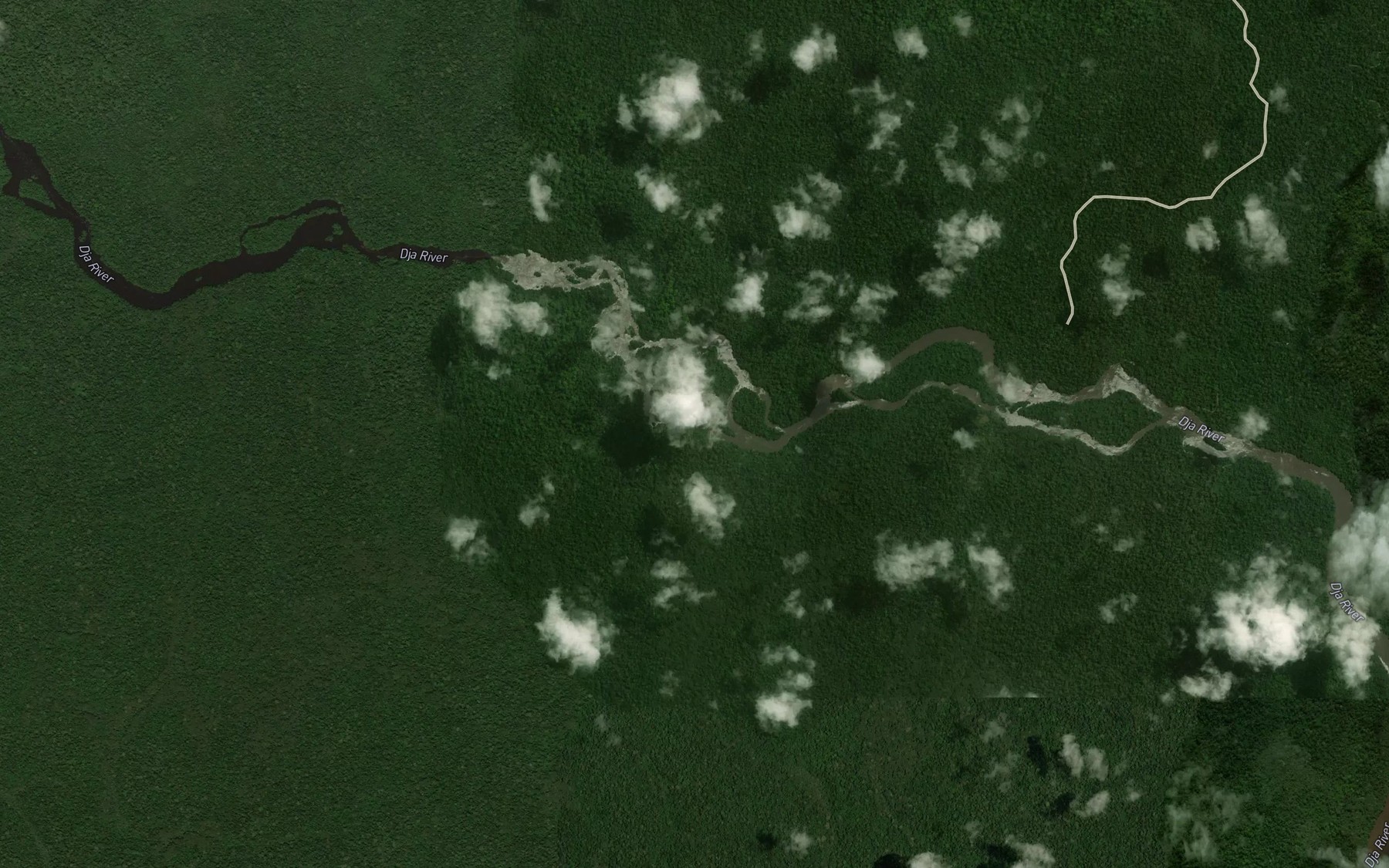 Satellite map of the Biou