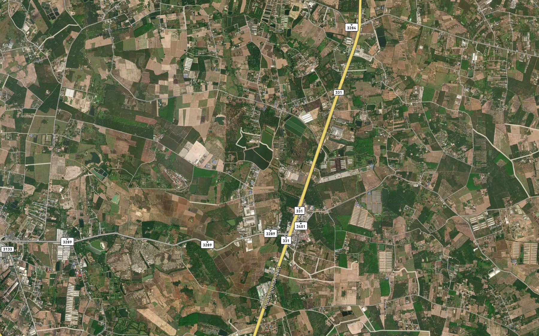 Satellite map of the Huai Kru