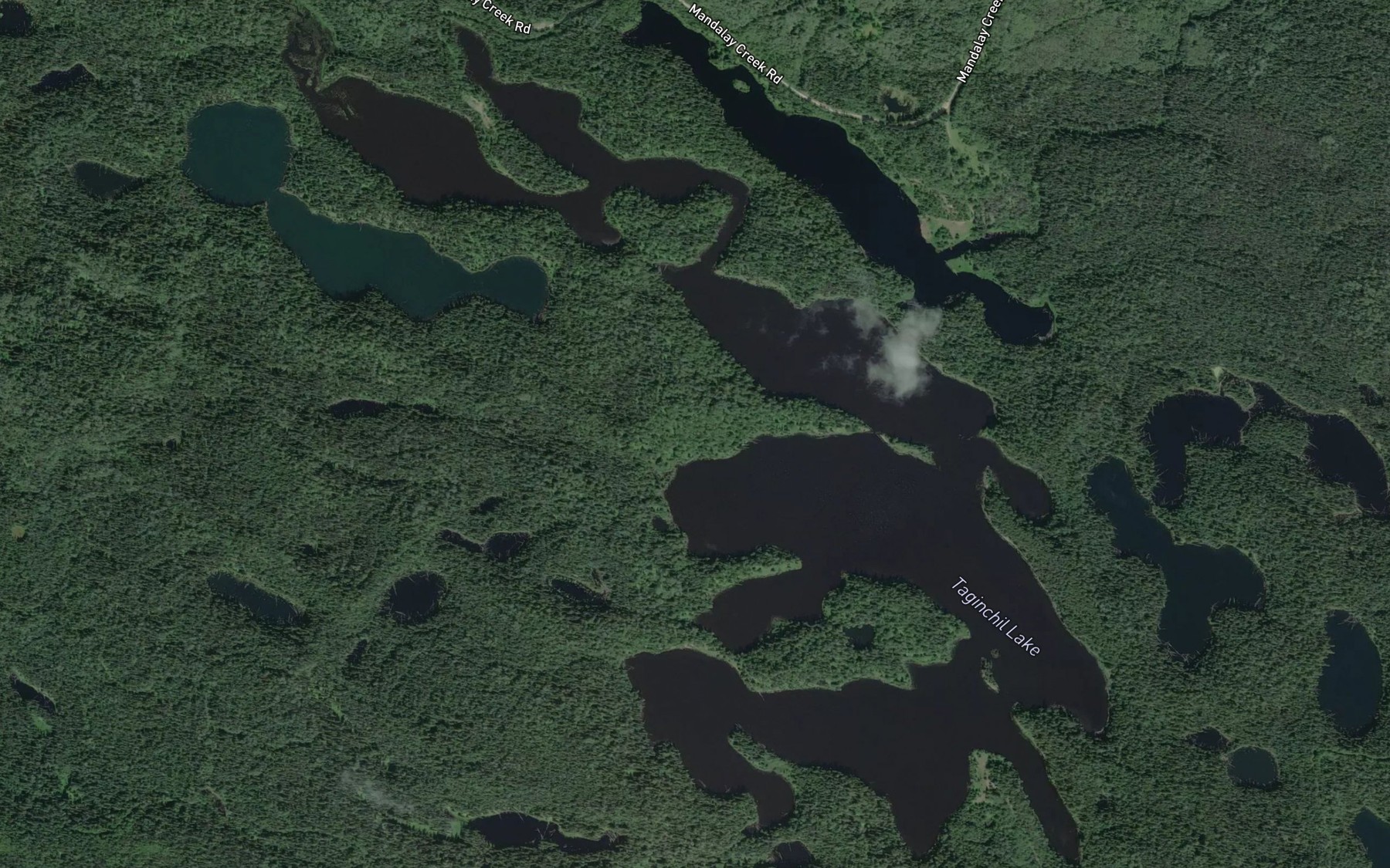 Satellite map of the Taginchil Lake