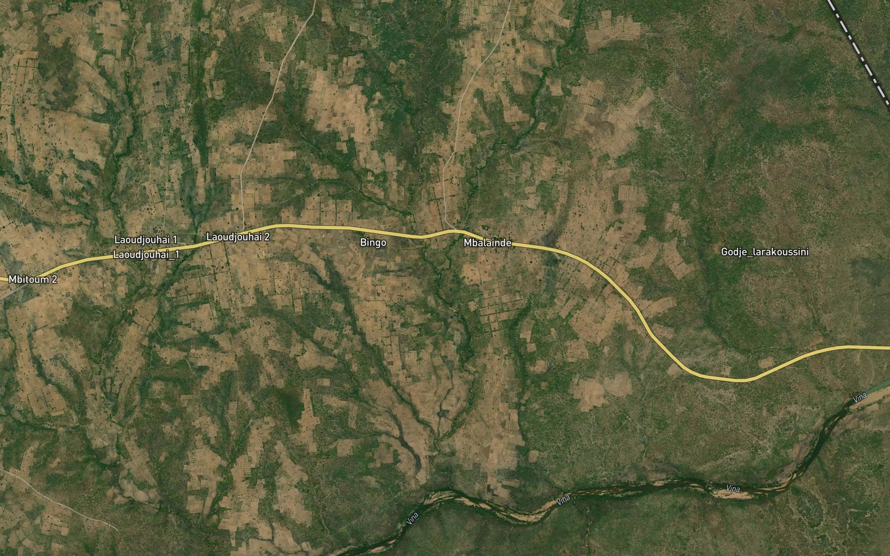 Satellite map of the Doko