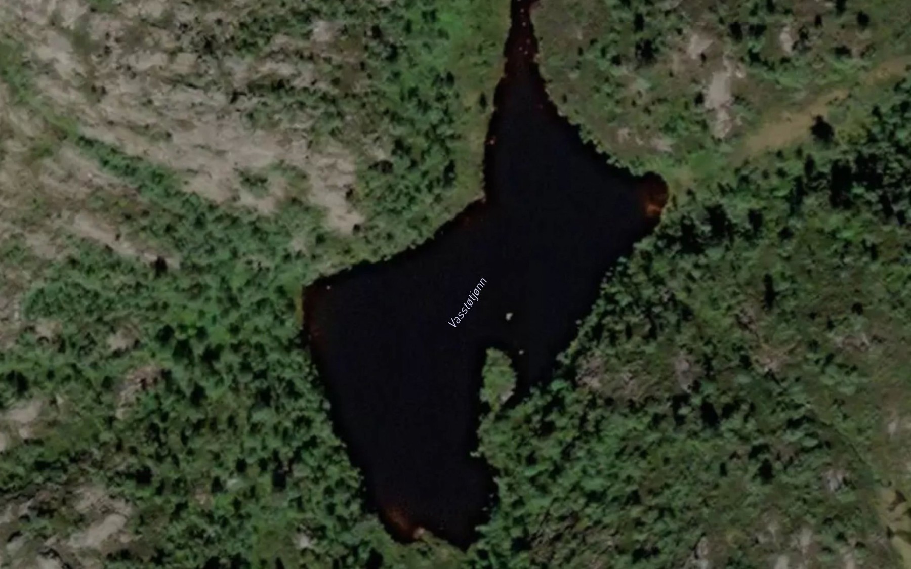 Satellite map of the Vasstotjonn