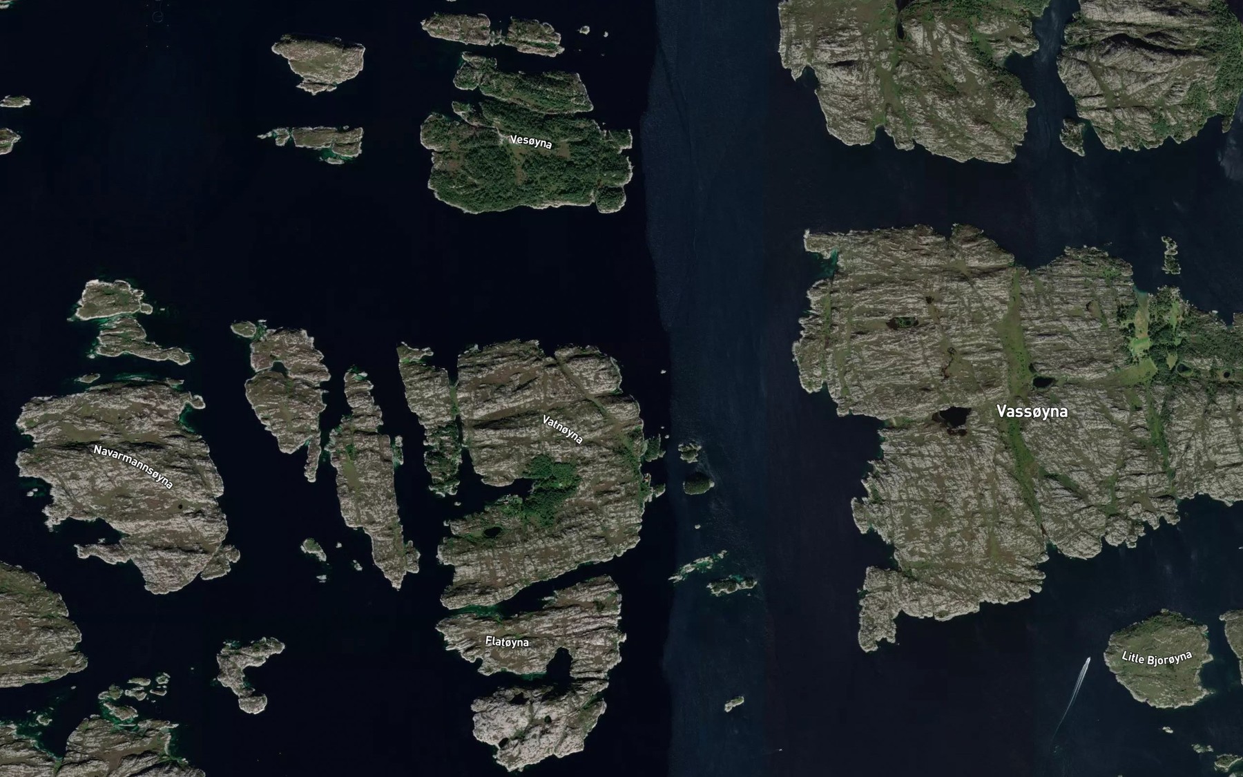 Satellite map of the Kobbevika