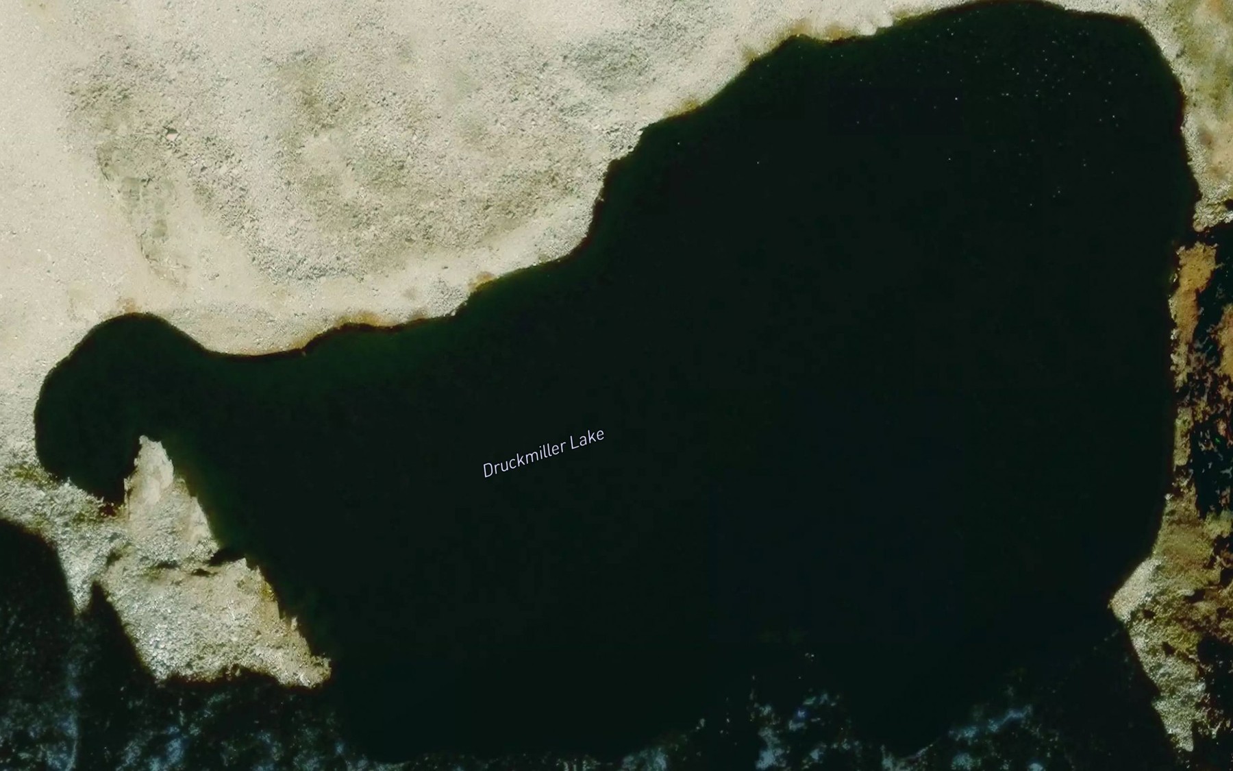 Satellite map of the Druckmiller Lake
