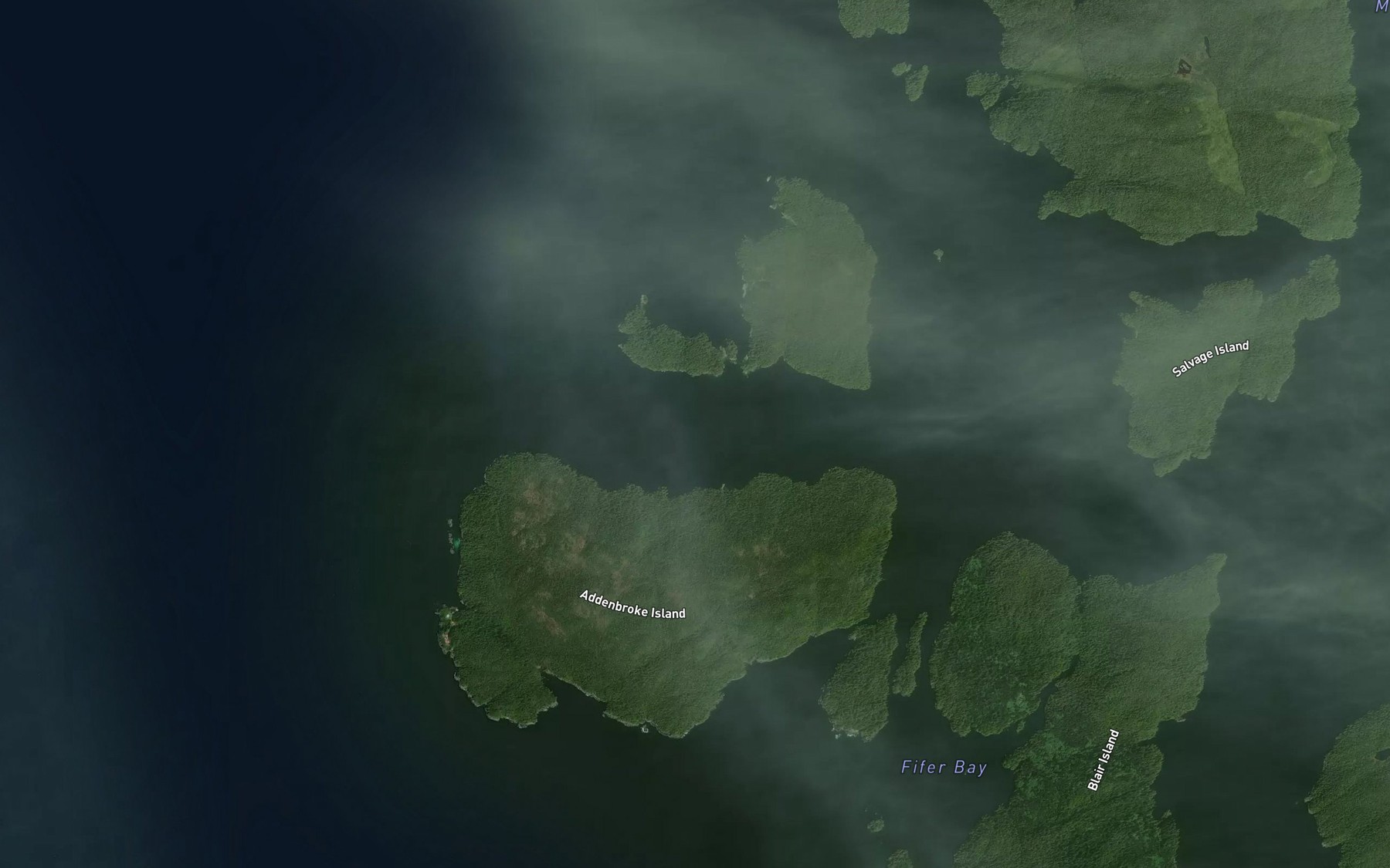 Satellite map of the Patrol Passage
