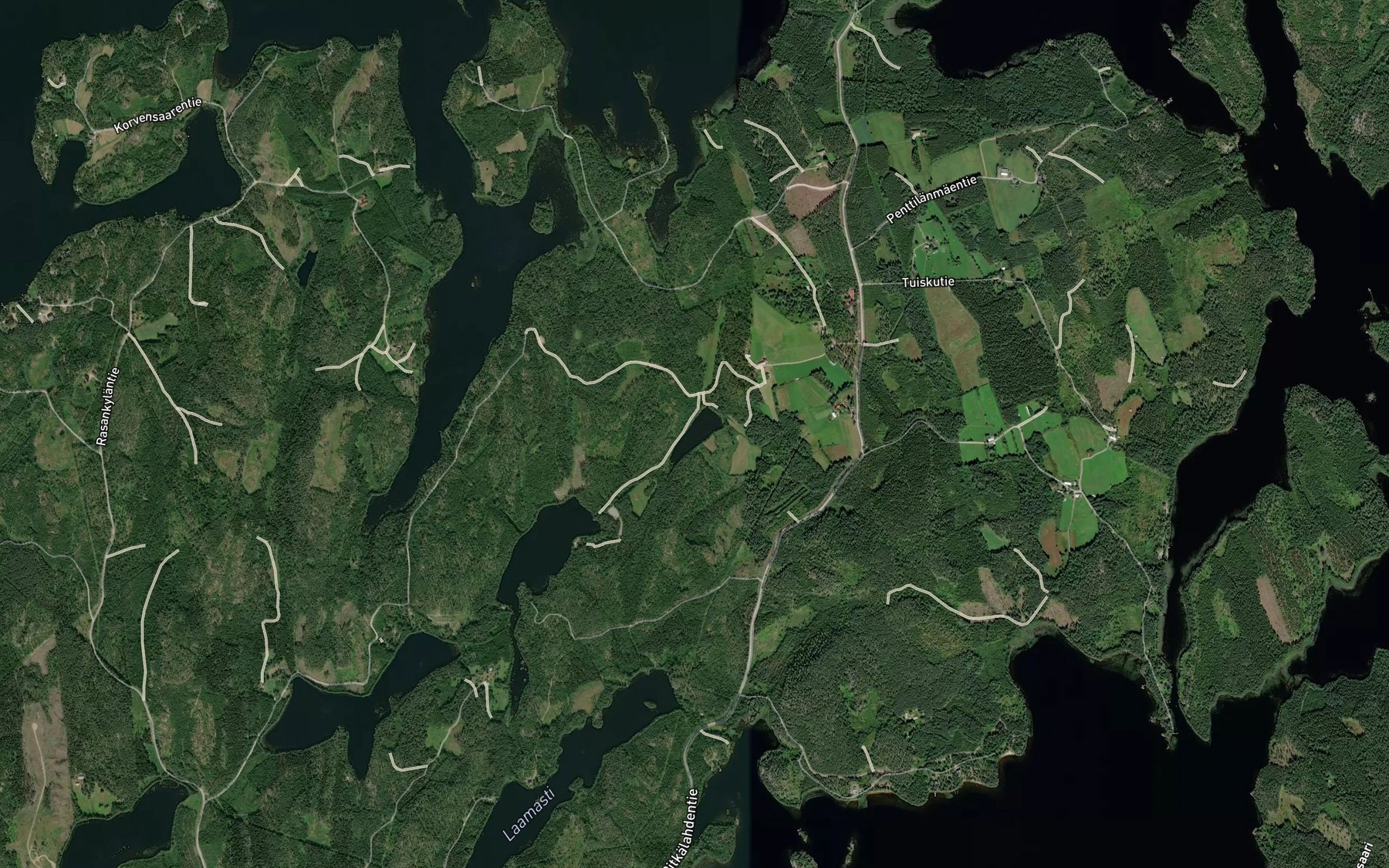 Satellite map of the Lehmalampi