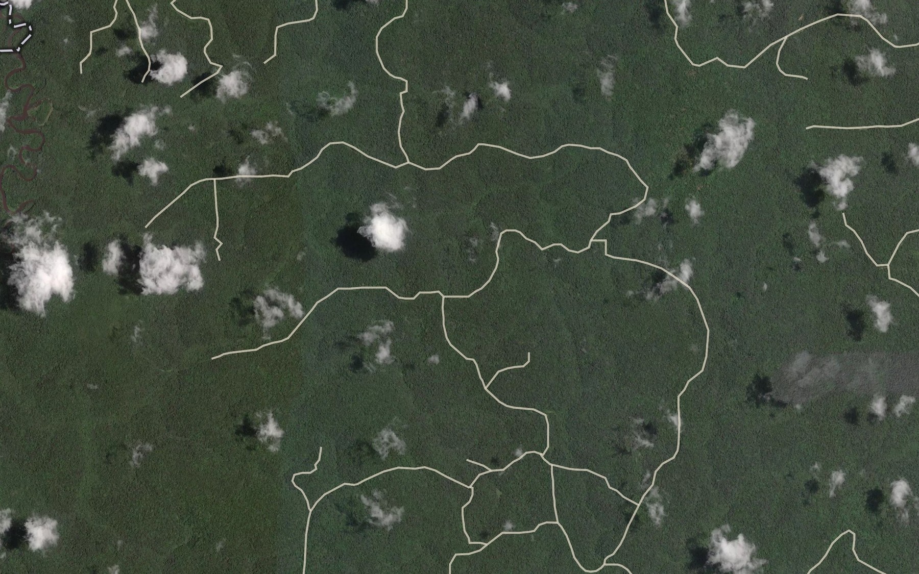 Satellite map of the Moungoua Ngouele