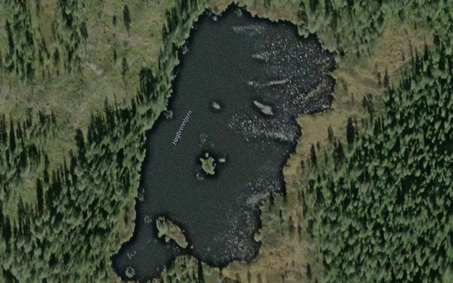 Satellite map of the Hogbrenntjernet
