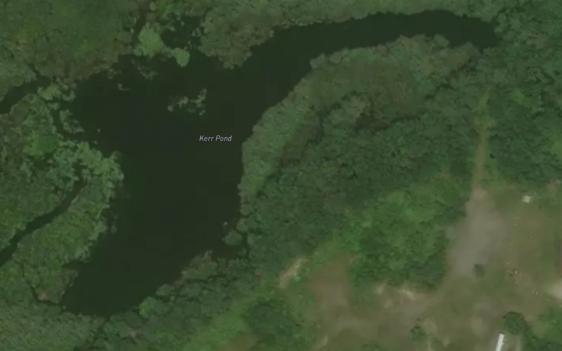 Satellite map of the Kerr Pond