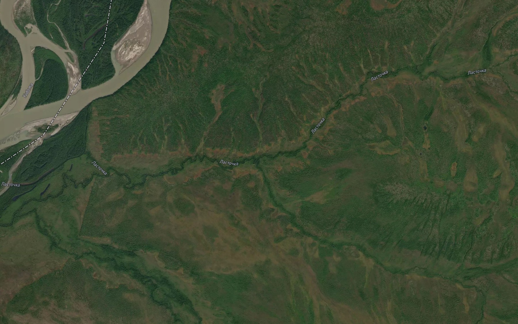 Satellite map of the Dyap