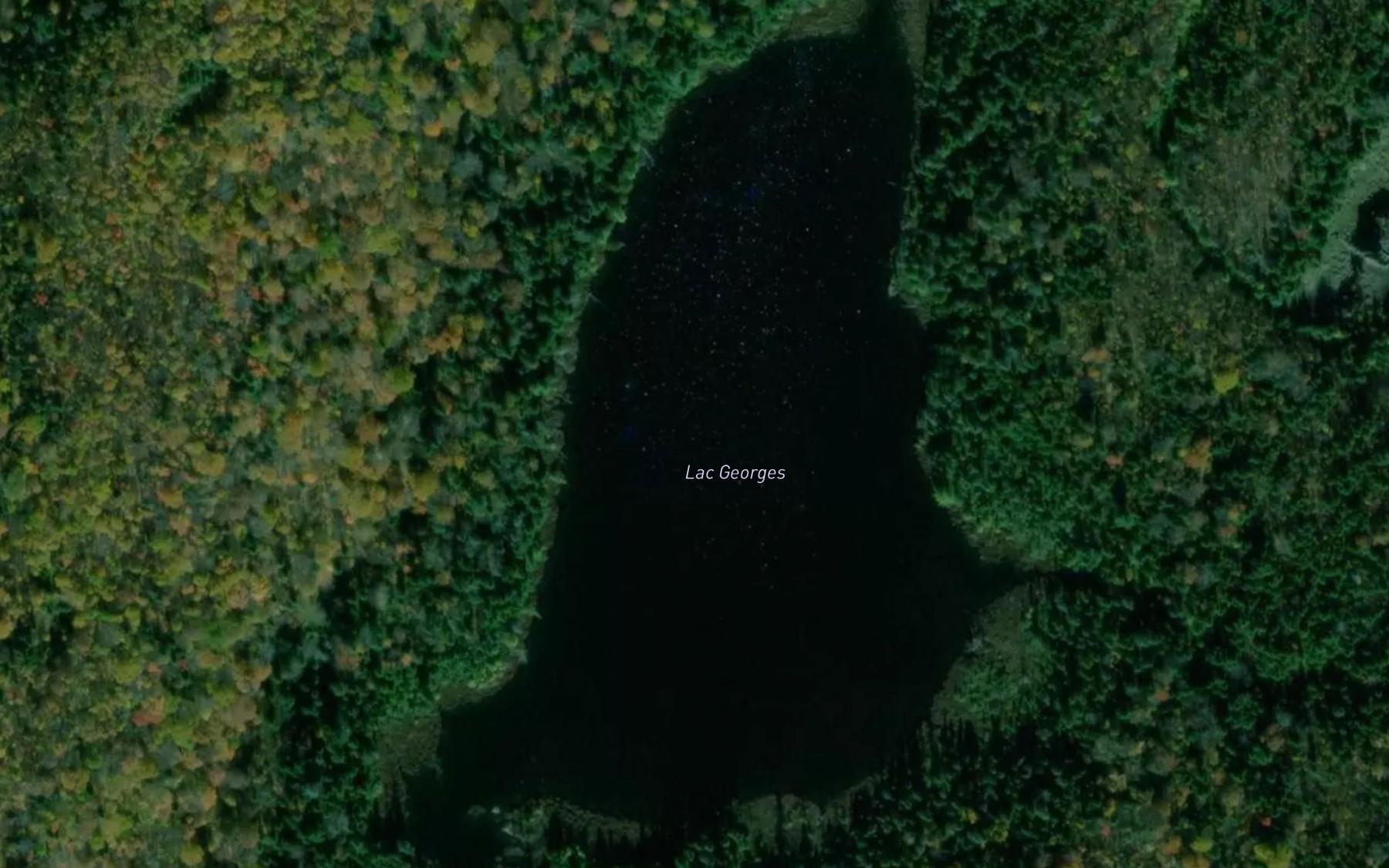 Satellite map of the Lac Georges