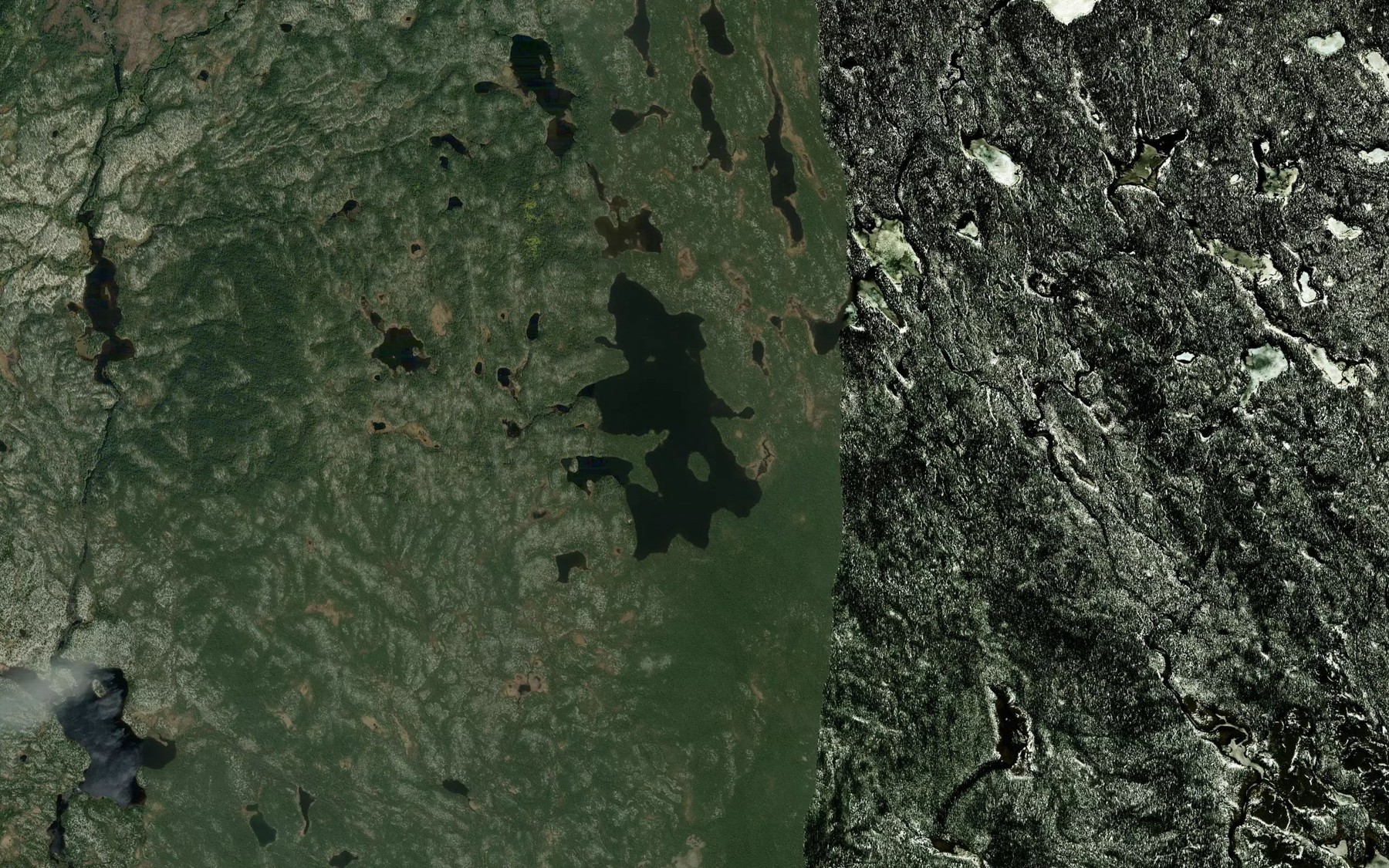 Satellite map of the Lac Metallifere