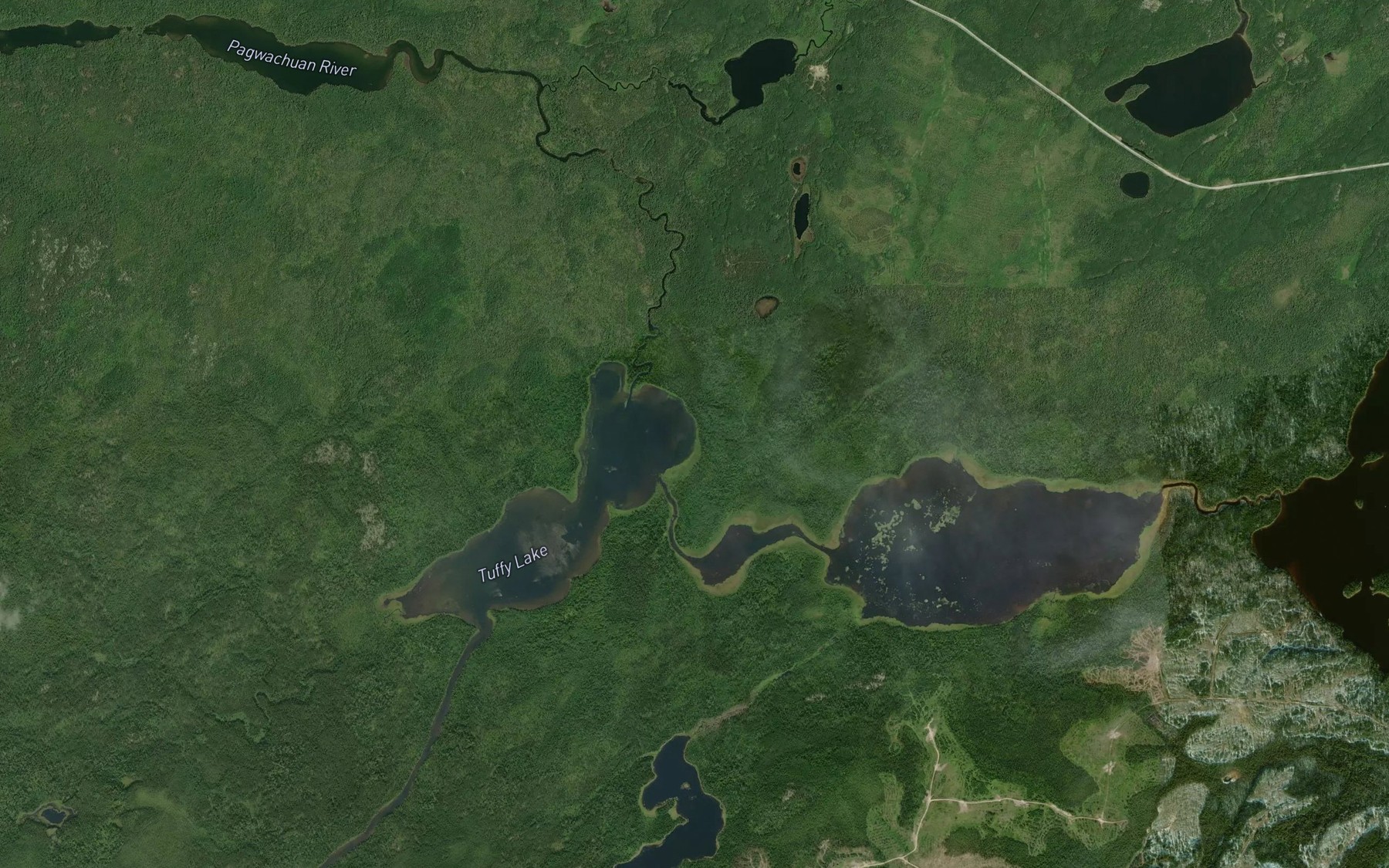 Satellite map of the Kassagimini Creek