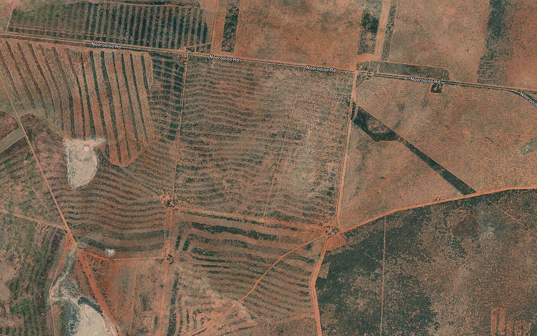 Satellite map of the J. D. Creek
