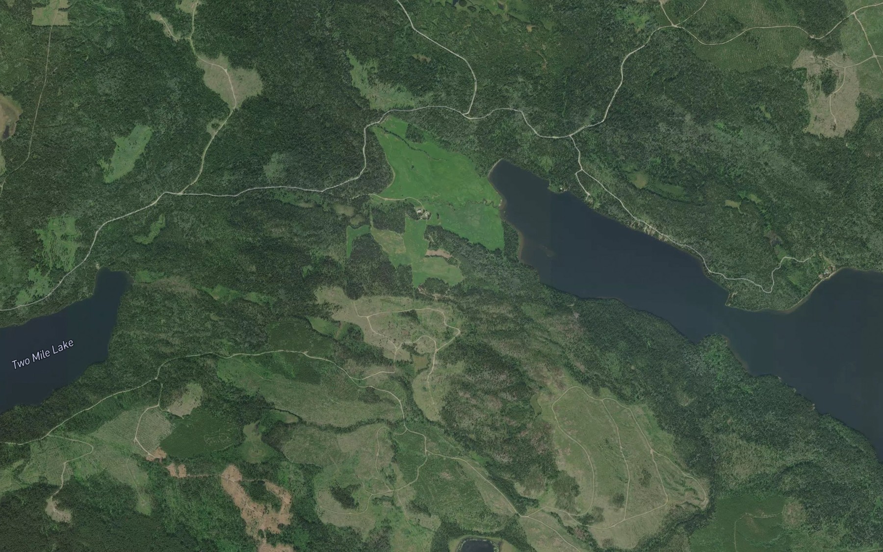 Satellite map of the Thearon Creek