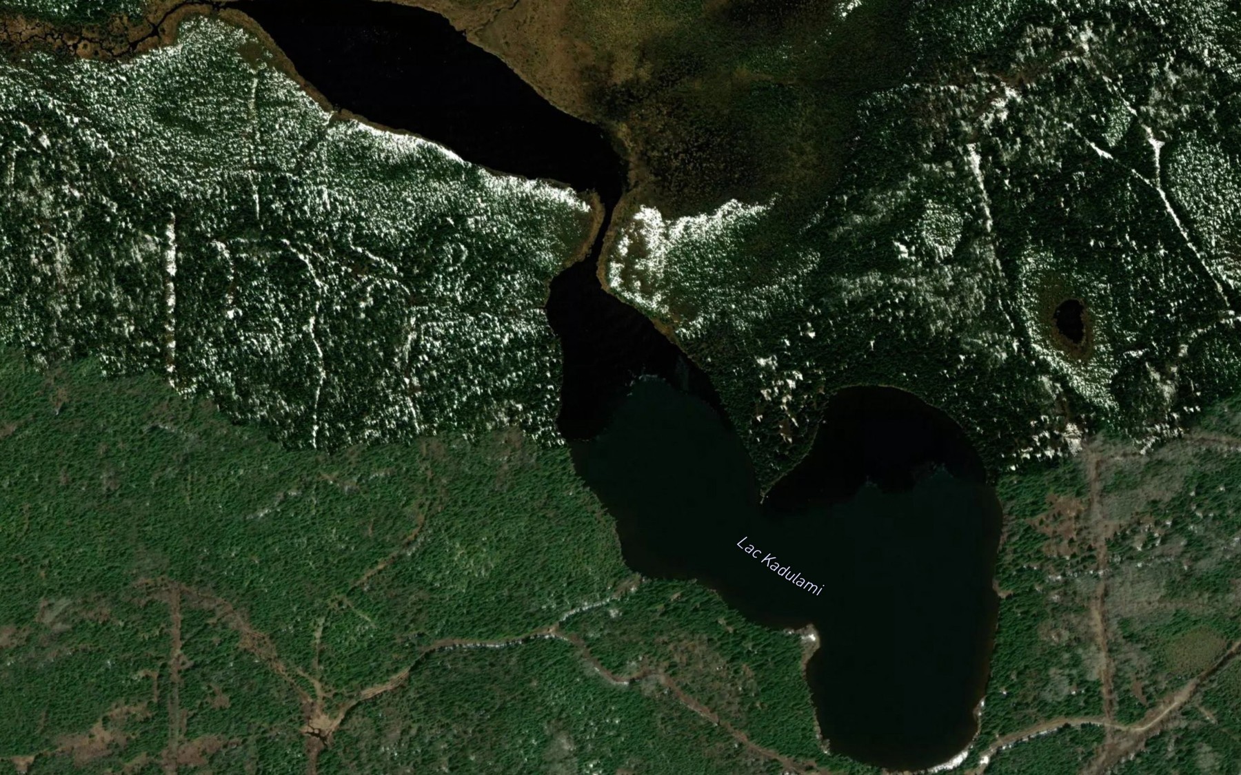 Satellite map of the Lac Kadulami