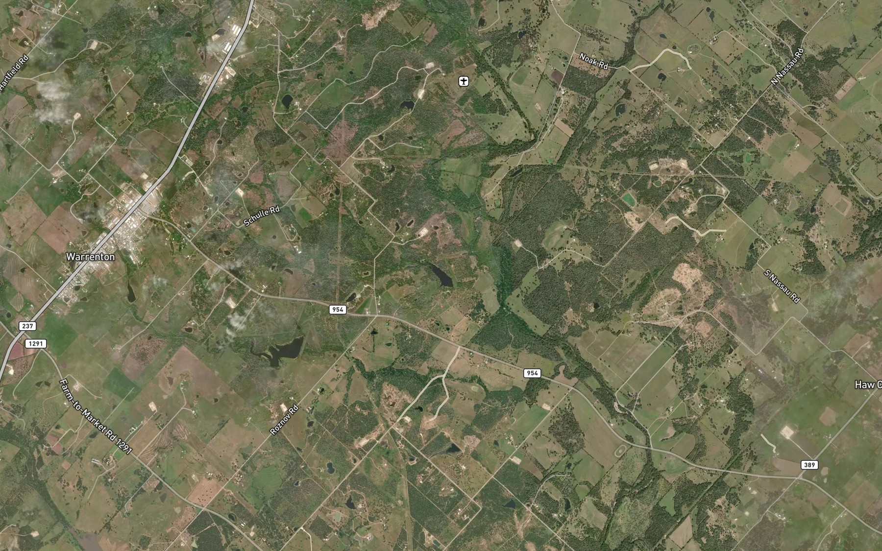 Satellite map of the Soil Conservation Service Site 17 Reservoir