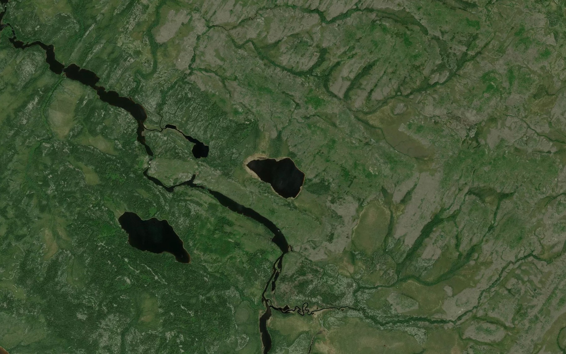Satellite map of the Lac Kachimaskuwanahikanuch