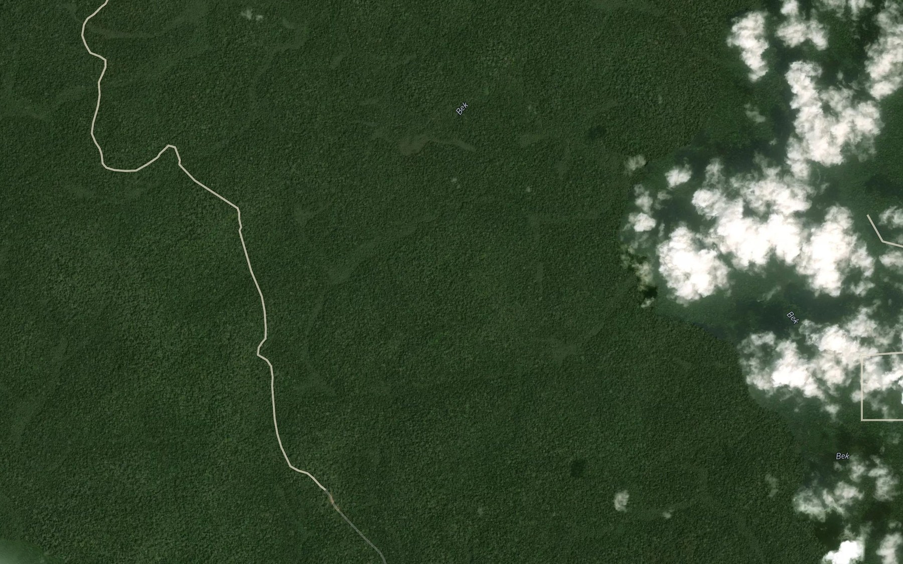 Satellite map of the Makoko