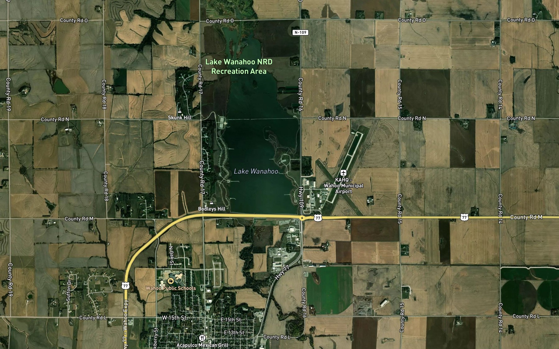Satellite map of the Spot 2