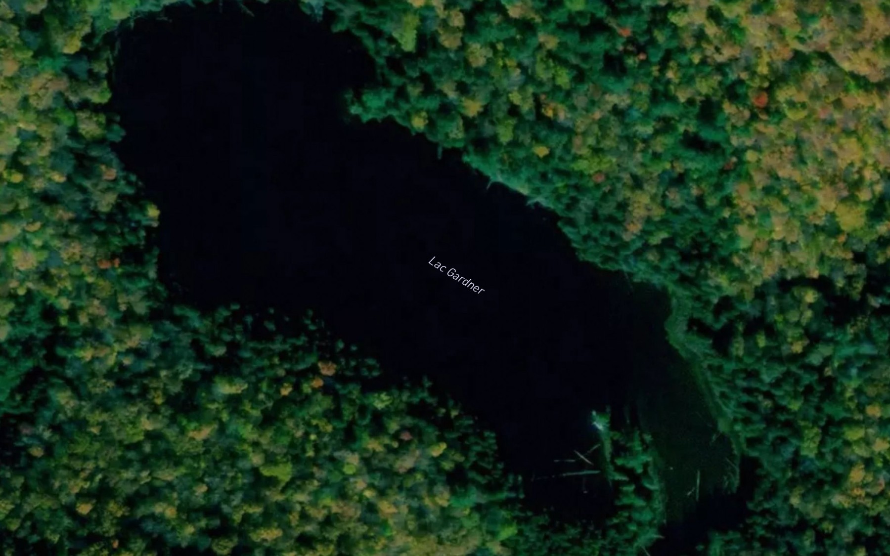 Satellite map of the Lac Gardner