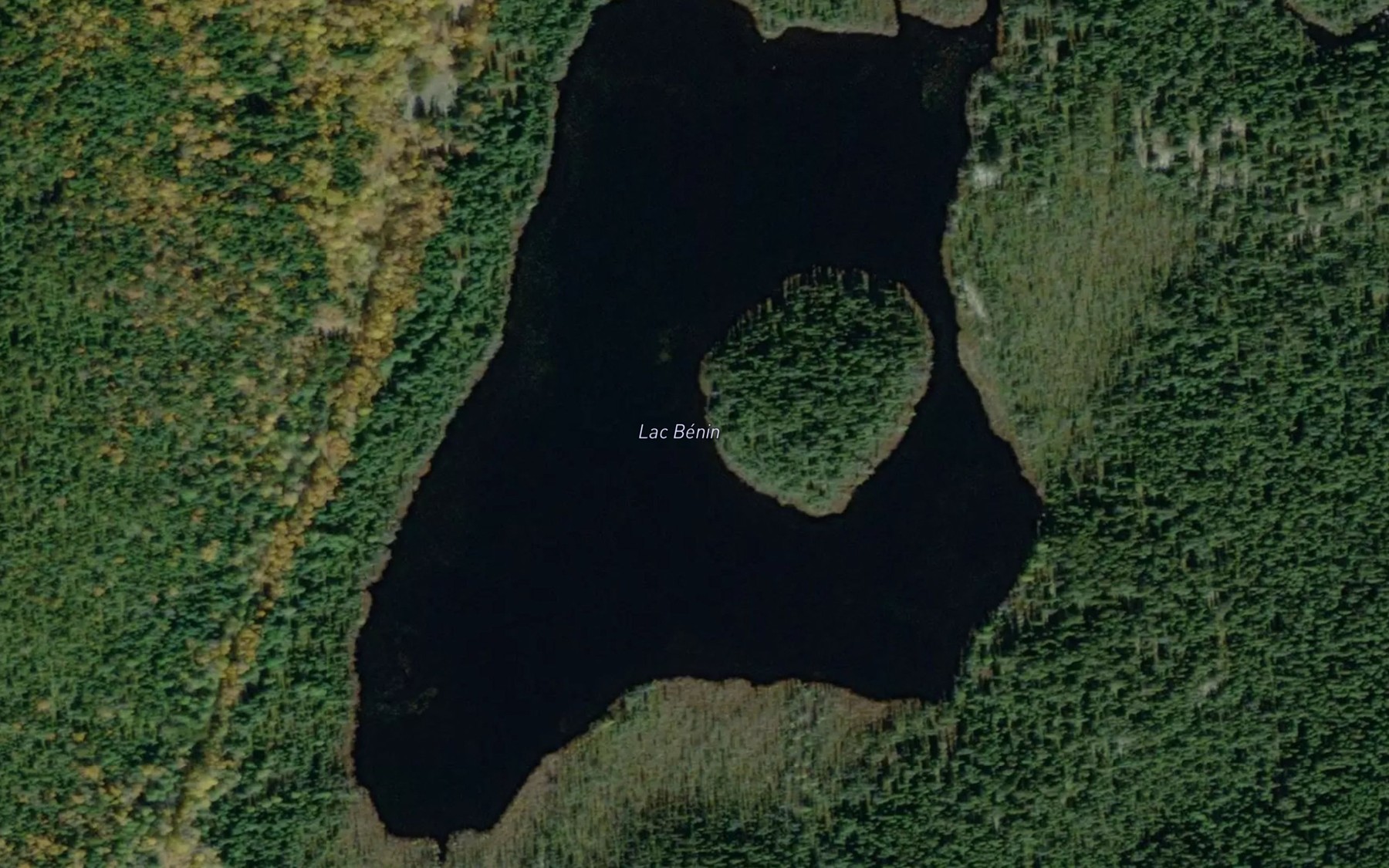 Satellite map of the Lac Benin
