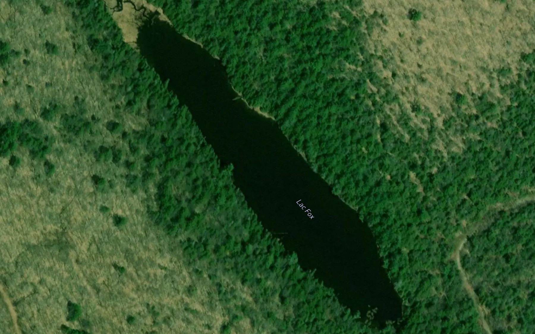 Satellite map of the Lac Fox