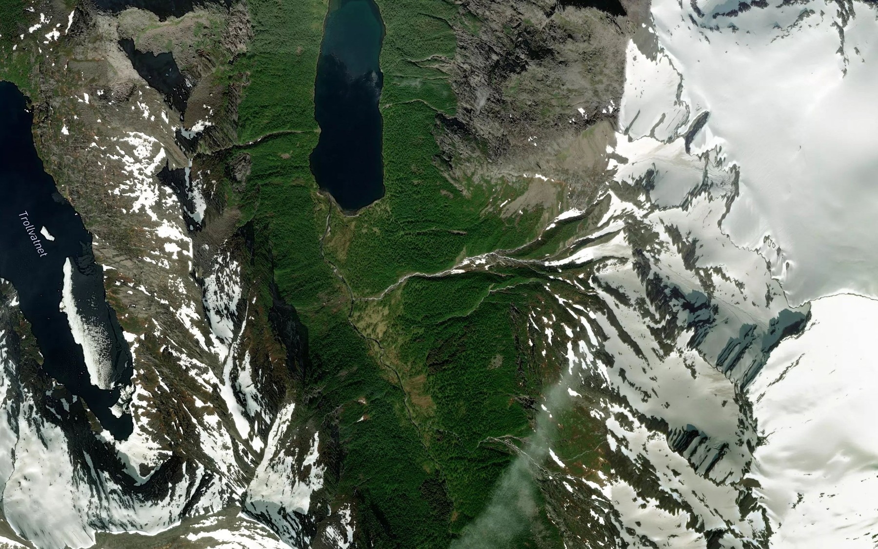Satellite map of the Finnlaegerelva