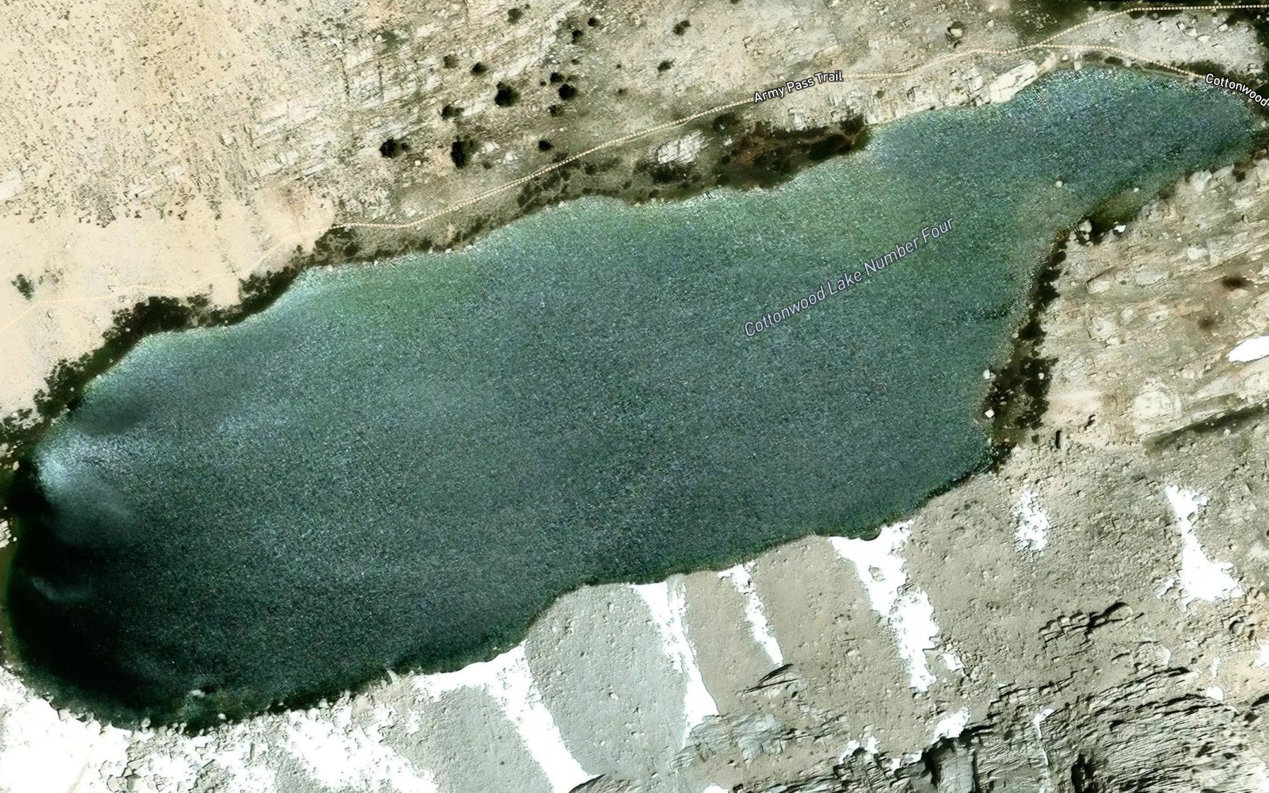 Satellite map of the Cottonwood Lake Number Four