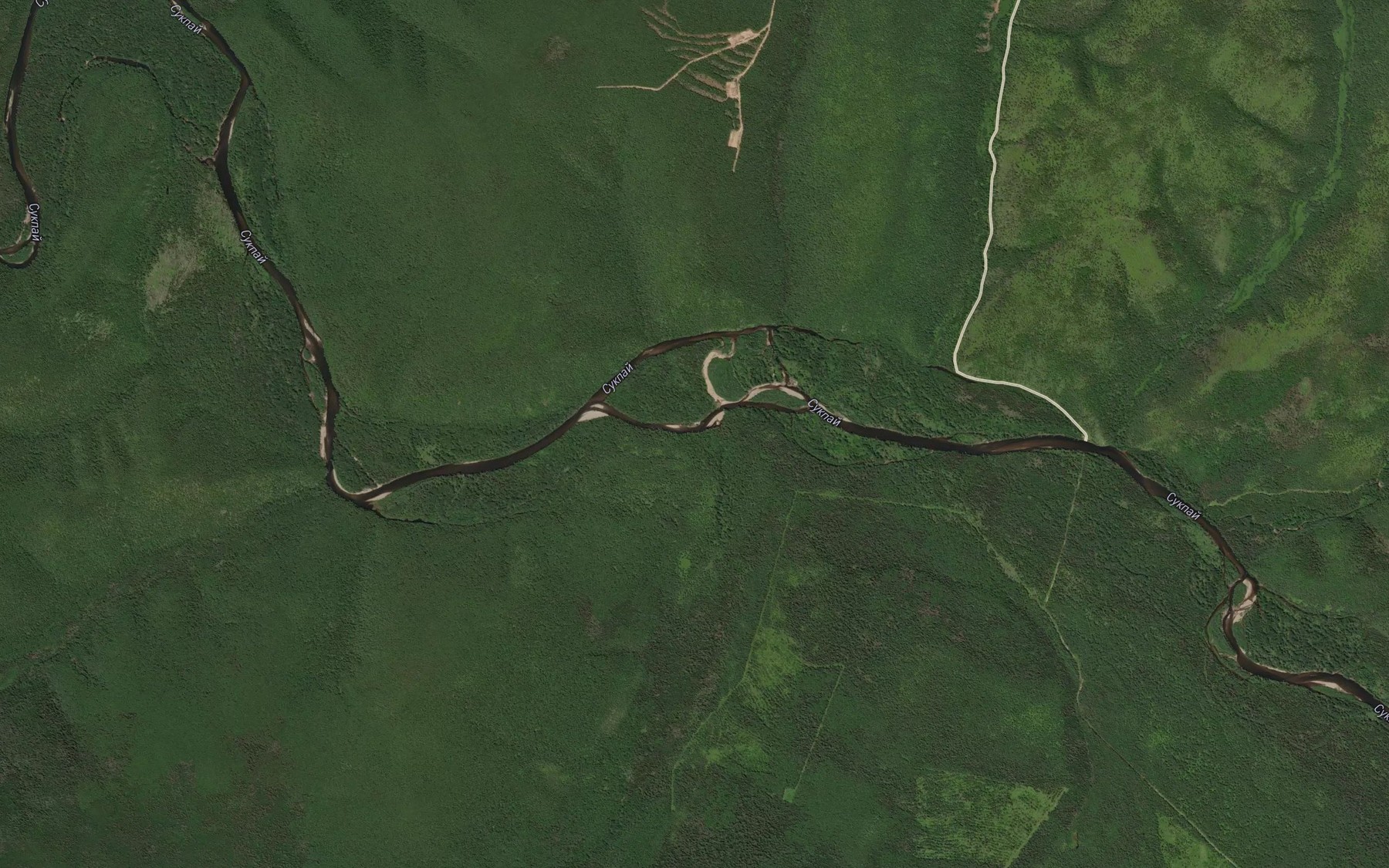 Satellite map of the Narva