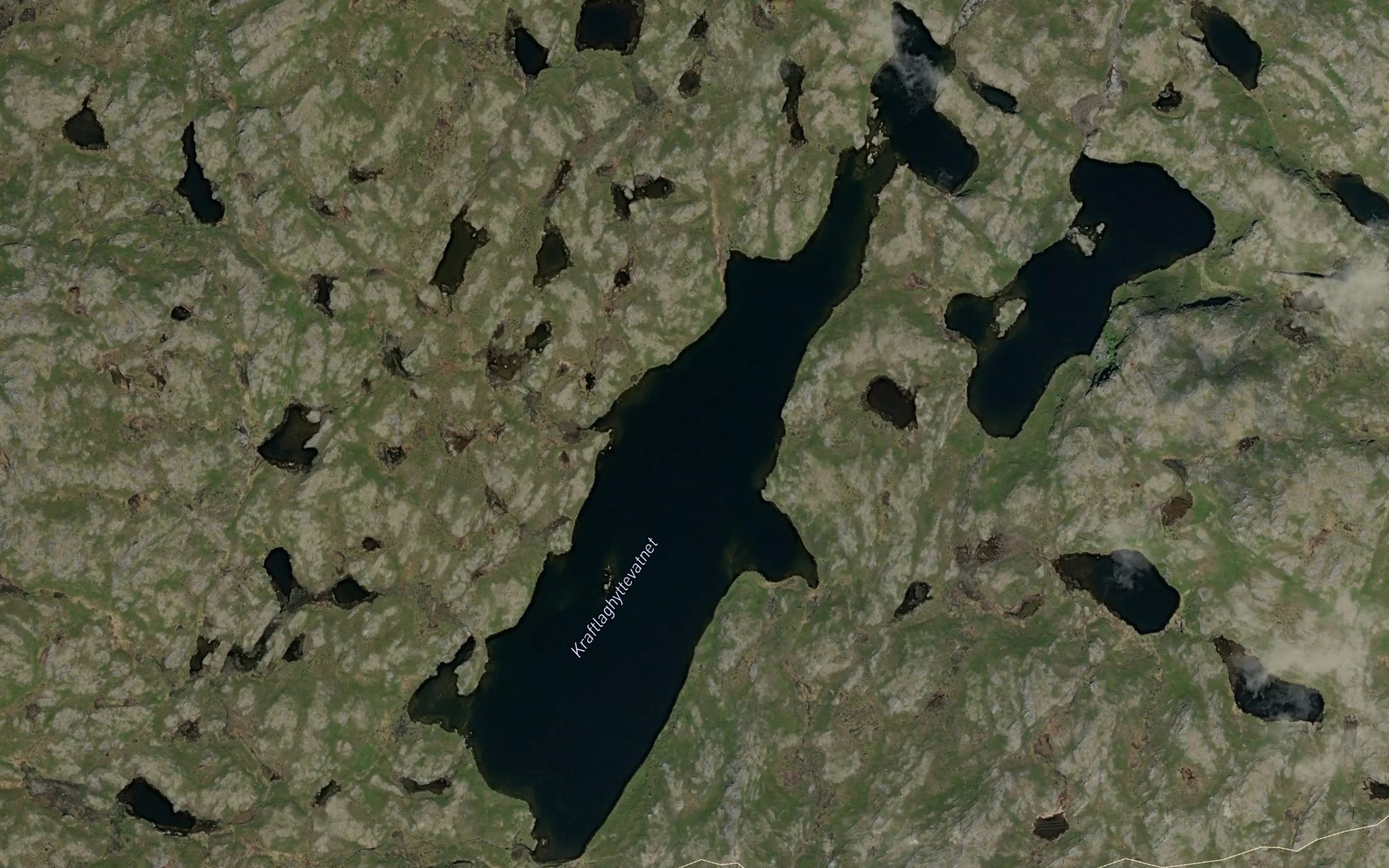 Satellite map of the Gaddejavri