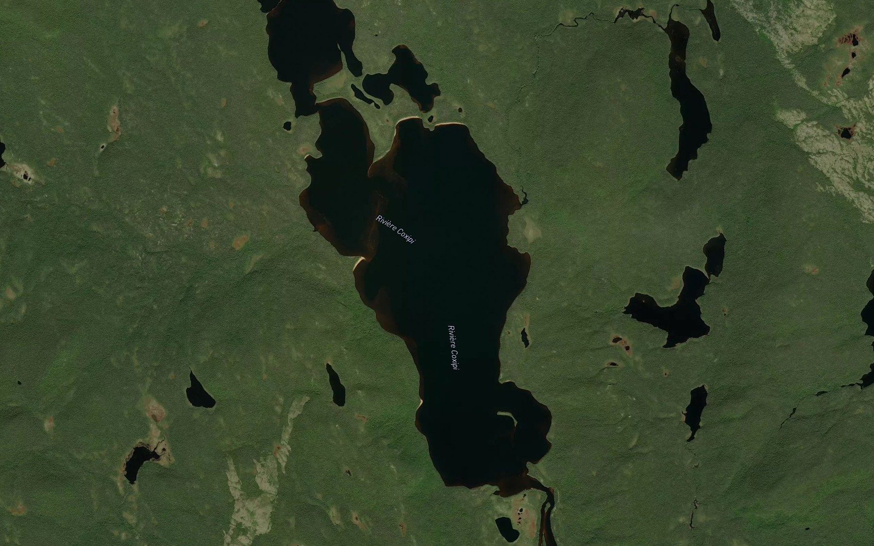 Satellite map of the Lac Gallet