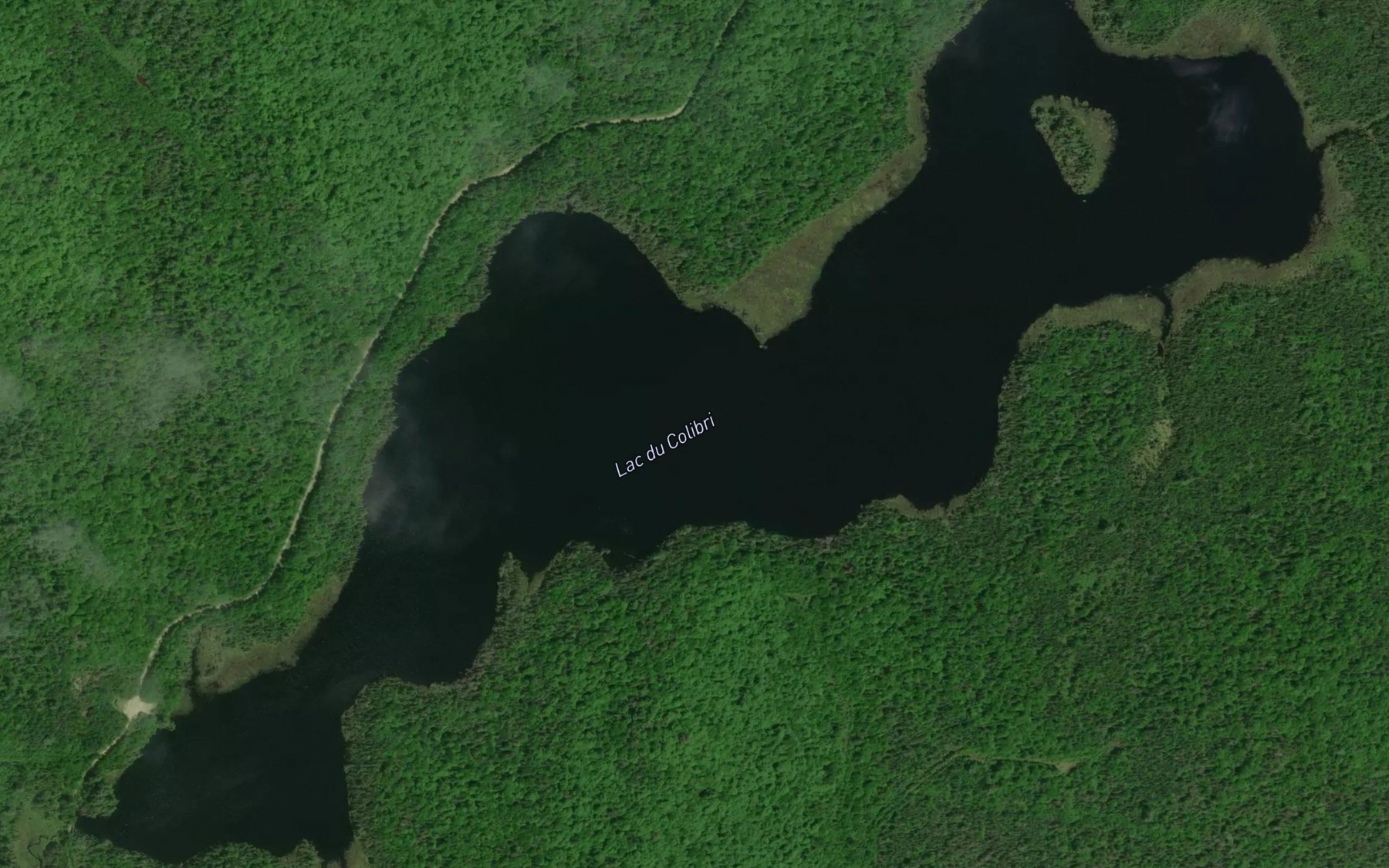 Satellite map of the Lac du Colibri