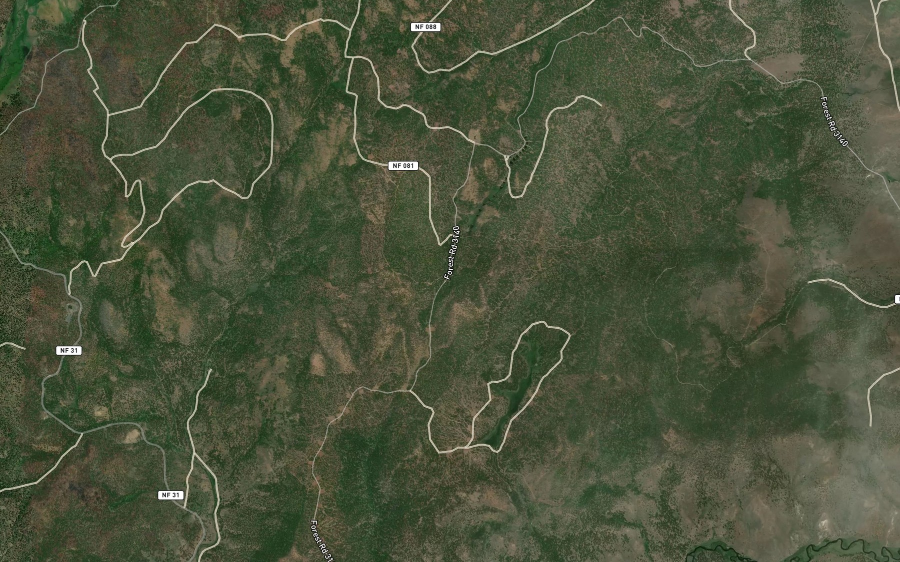 Satellite map of the Cottonwood Spring