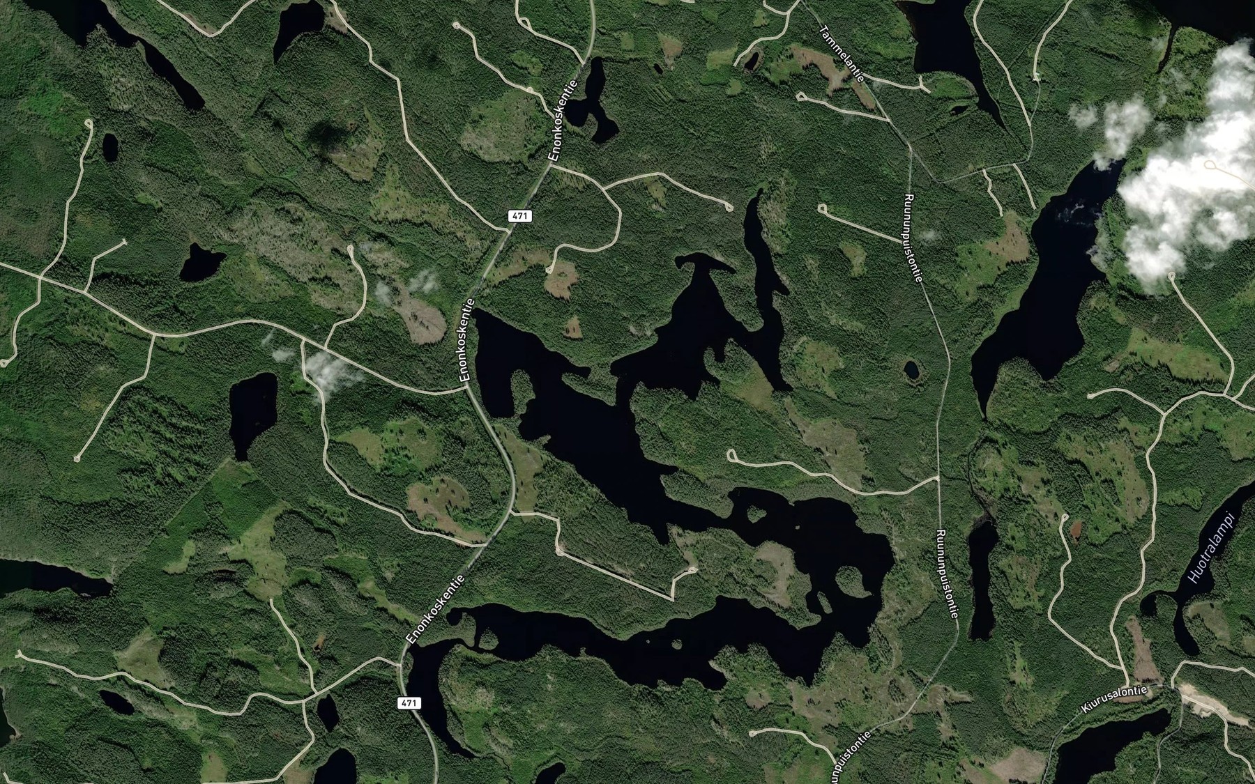 Satellite map of the Kivikkosalmi