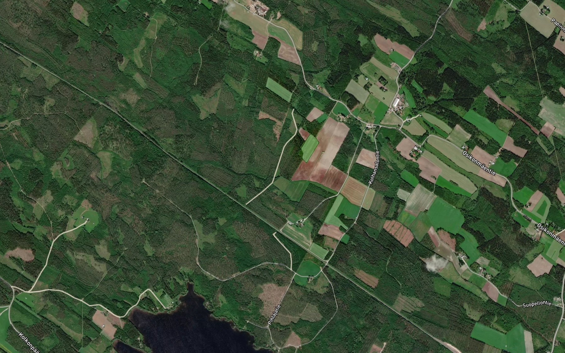 Satellite map of the Kukkopuro