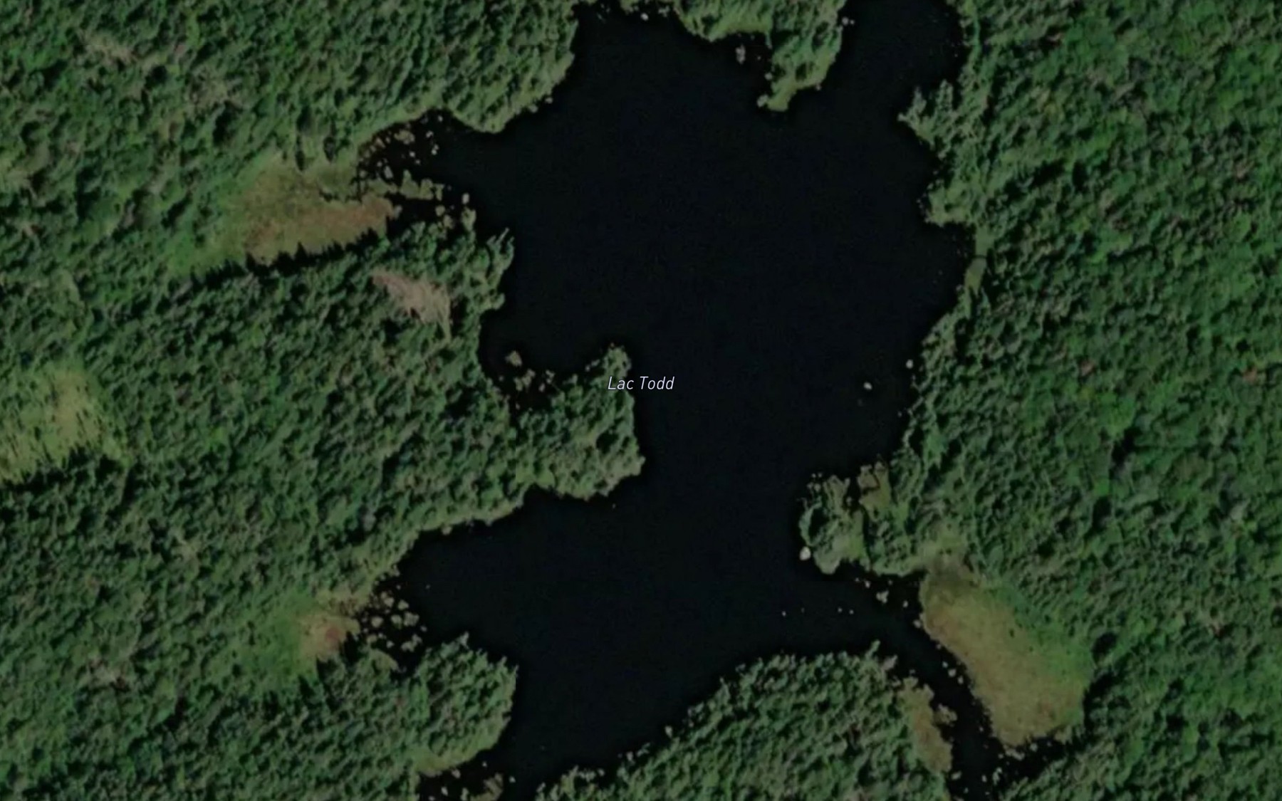 Satellite map of the Lac Todd